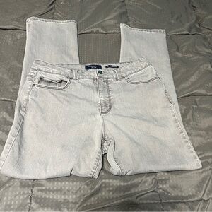 Charter Club Lexington Straight Women's size 10s 10 Short Gray Denim Jeans